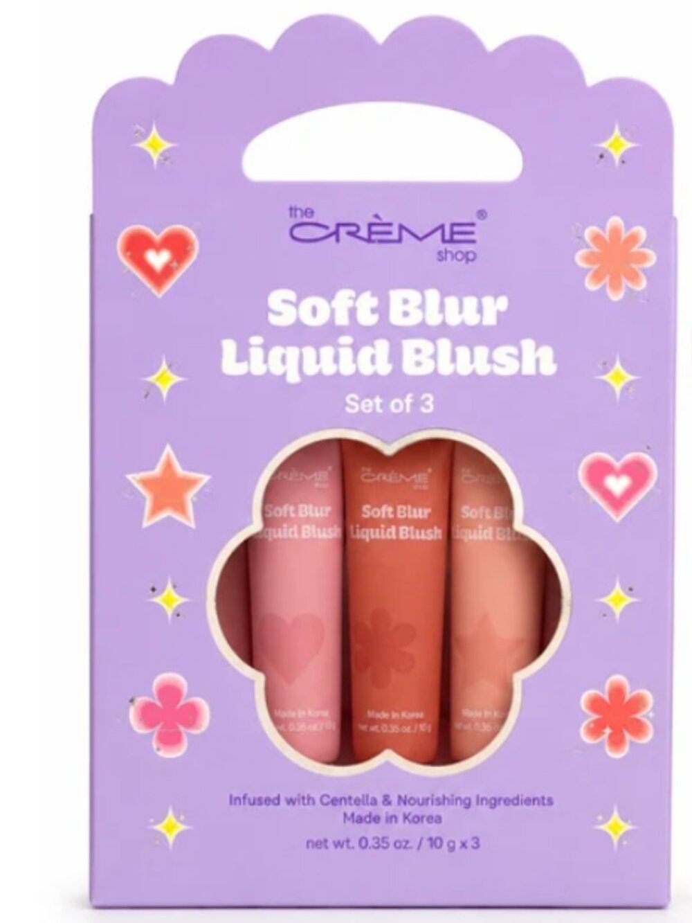 The Creme Shop Soft Blur Liquid Blush - Centella & Nourishing (Set of 3)